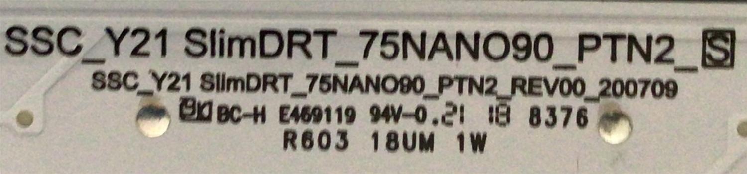 KIT DE LED'S PARA TV LG NANOCELL (30 PIEZAS) / NUMERO DE PARTE EAV65006501 / SSC_Y21 SLIMDTR_75NANO90_PTN2 / SSC_Y21 SLIMDTR_75NANO90_PTN2_REV00_200709 / PANEL NC750DQB-ABKH1 / DISPLAY HV750QUB-E7D / MODELO 75NAN090UPA / 75NANO90UPA / 75NANO90UPA.BUSFLKR - Imagen 3